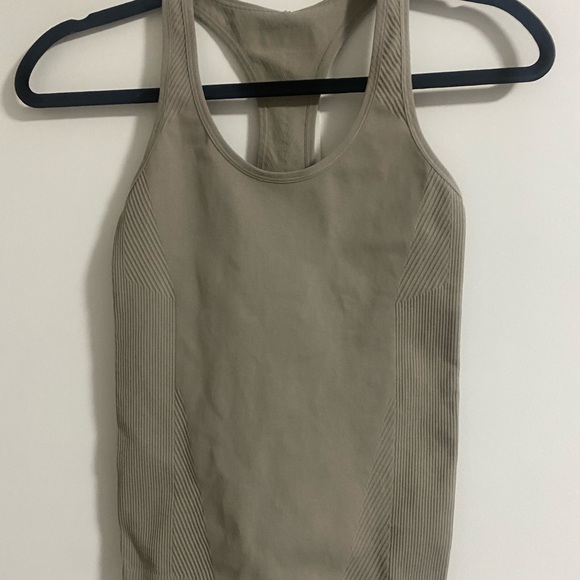 Calvin Klein Tan Ribbed Tank Top - Picture 2 of 5